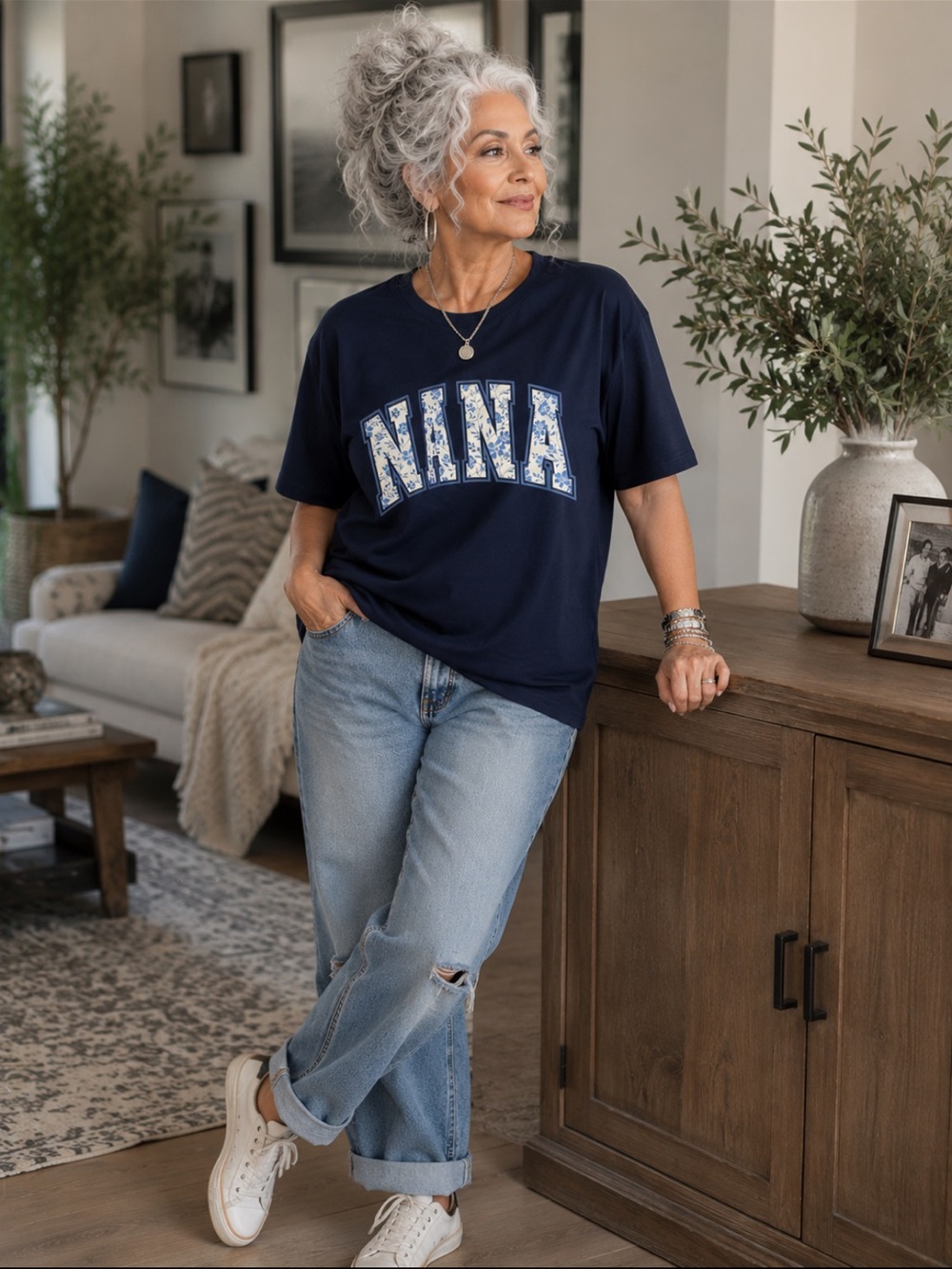 Graphic short sleeve —NANA